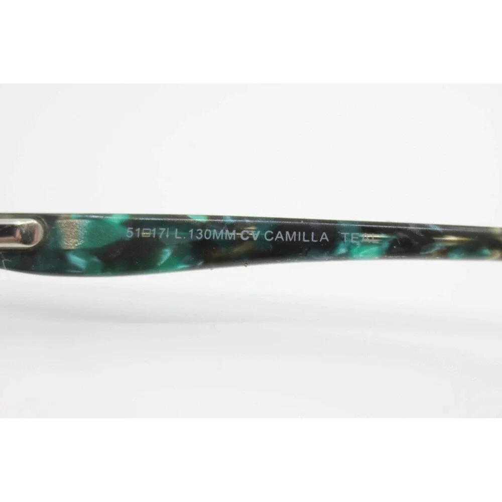 BCBG Max Azria Camilla Teal Cat Eye Semi Rimless Eyeglass Frames 51-17-130